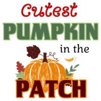 Cutest Pumpkin in the Patch - Organic Baby Onesie Short Sleeve by Colored Organics Design