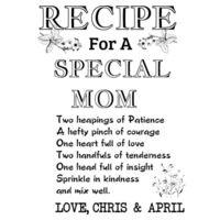 Recipe For Special Mother Design