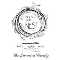 Bless Our Nest Personalized Towel Design