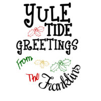 Yule Tide Greetings Towel Design