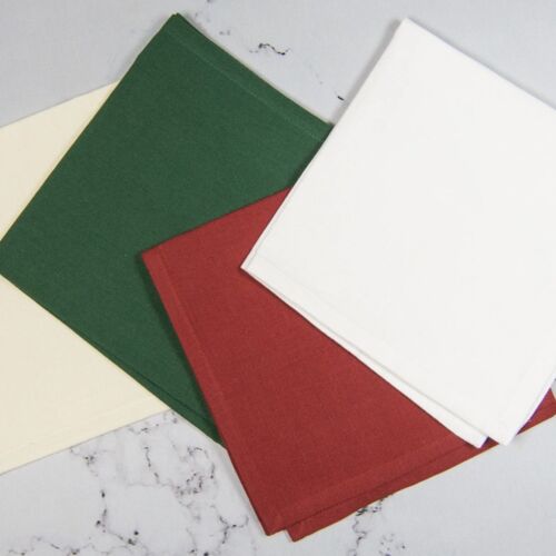 Solid Color Solid Hem Cotton Napkins - 18" x 18" Thumbnail