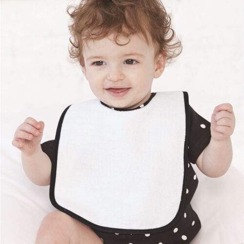 Infant Terry Snap Bib with Colored Trim by Rabbit Skins Thumbnail