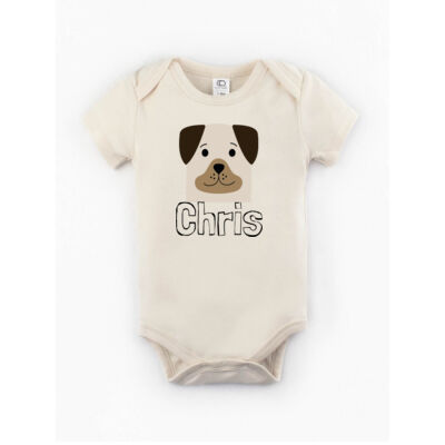 Puppy_Pal - Organic Baby Onesie Short Sleeve by Colored Organics Thumbnail