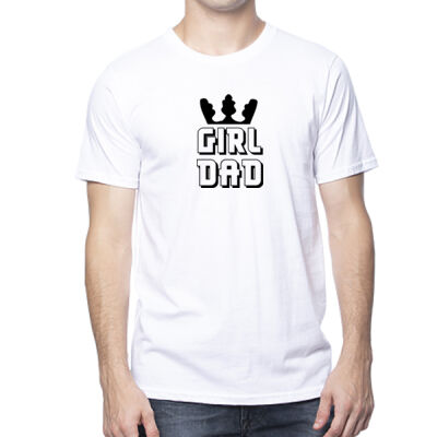 GIRL DAD - Organic Cotton Unisex Short Sleeve Tee Thumbnail