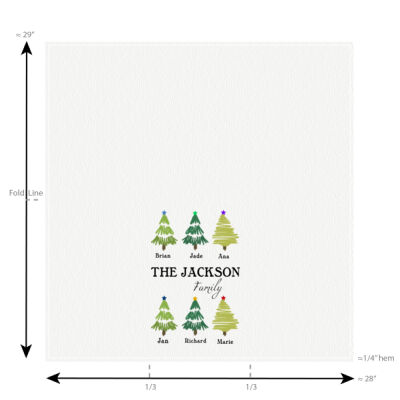 Personalized Merry Christmas Tree Towel Thumbnail