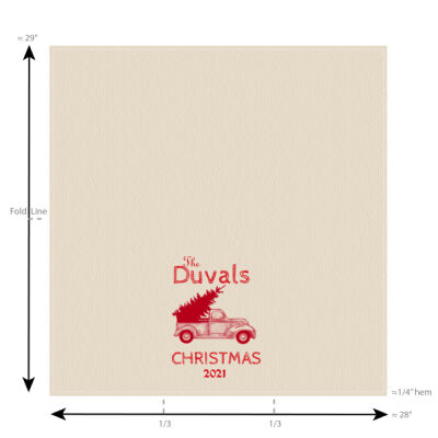 Personalized Christmas Tree Delivery Tea Towel Thumbnail