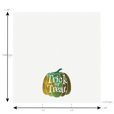 Trick or treat - Craft Basics American Flour Sack Towel - 28" x 29" Thumbnail