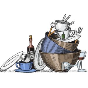 Stack of Dirty Dishes Thumbnail