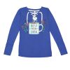 Women's Fine Jersey Lace-Up Long Sleeve T-Shirt Thumbnail