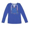Women's Fine Jersey Lace-Up Long Sleeve T-Shirt Thumbnail