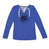 Women's Fine Jersey Lace-Up Long Sleeve T-Shirt Thumbnail