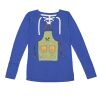Women's Fine Jersey Lace-Up Long Sleeve T-Shirt Thumbnail