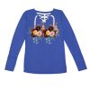 Women's Fine Jersey Lace-Up Long Sleeve T-Shirt Thumbnail